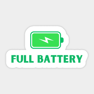 Full battery Sticker